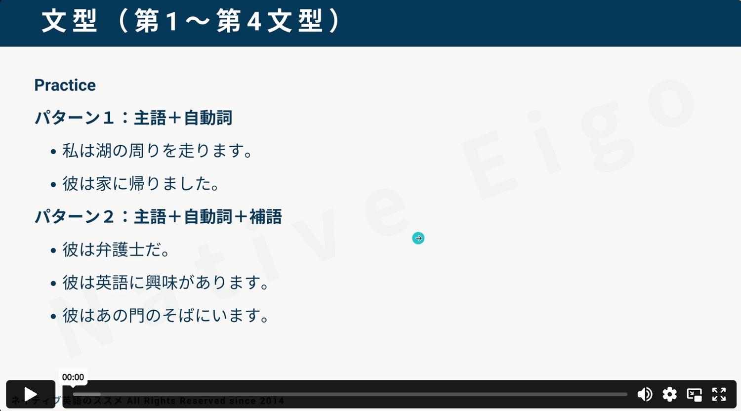 練習文の解説動画