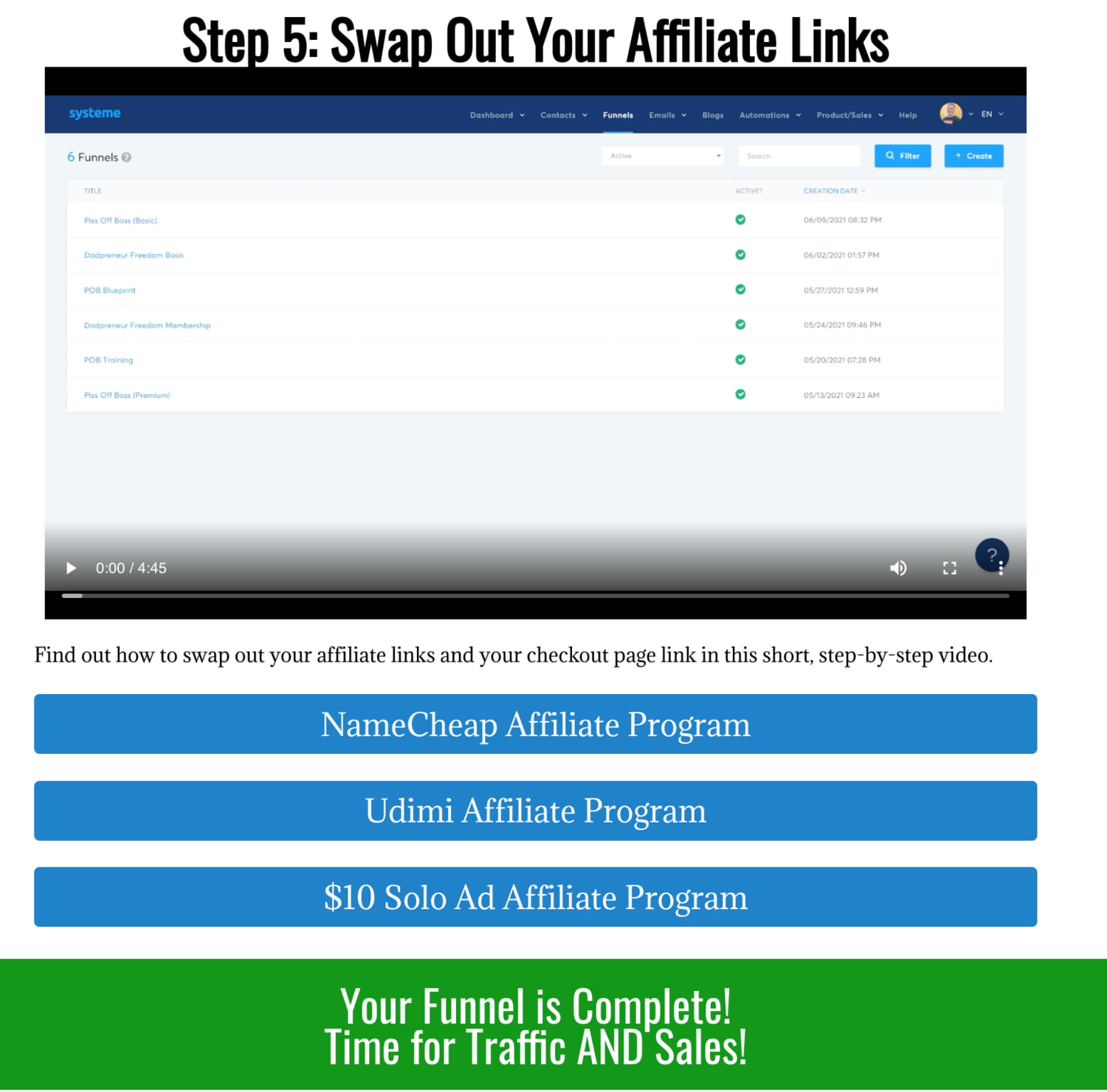 Create 5 Automated Income Streams With Systeme.io For Free