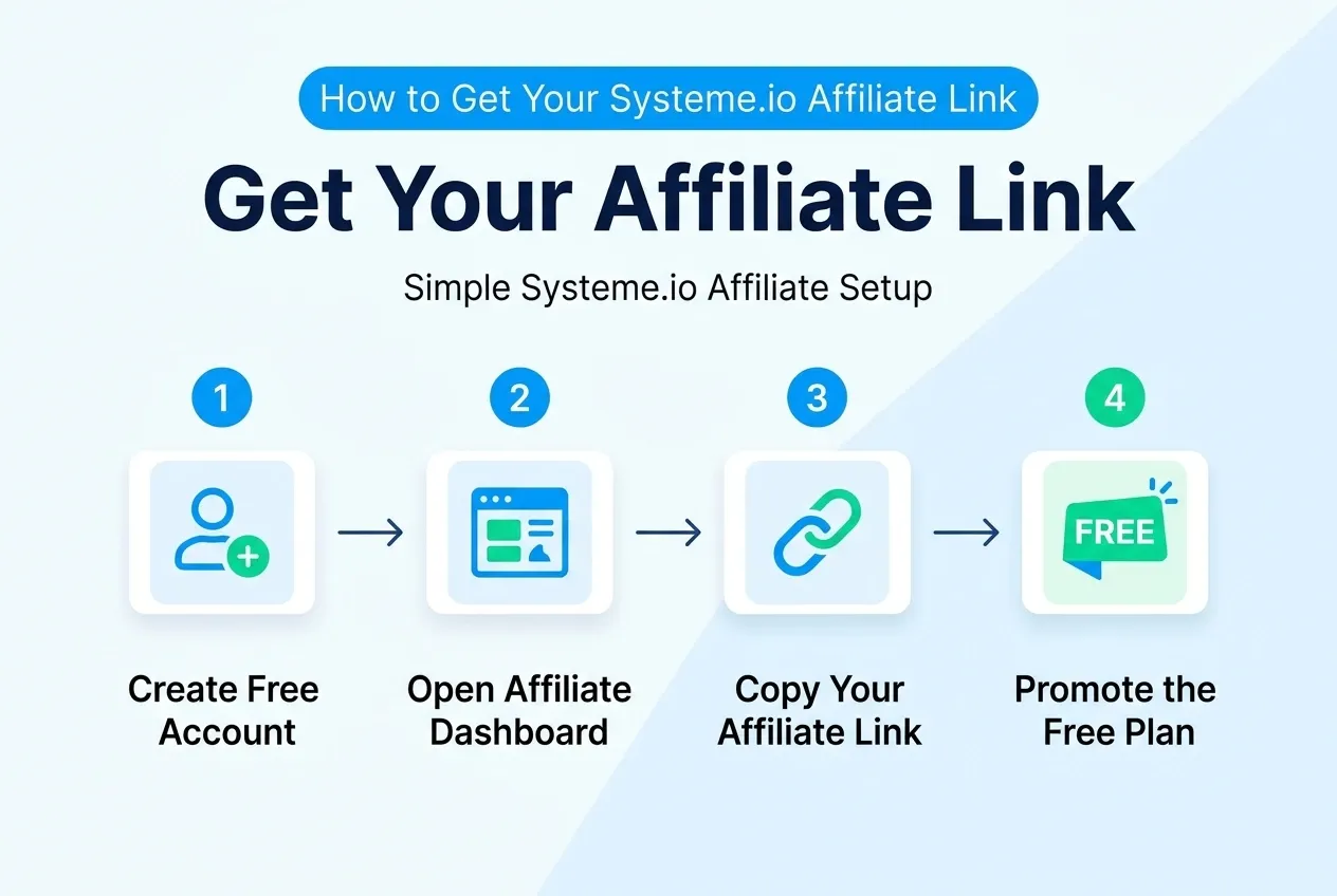 How to get your Systeme.io affiliate link
