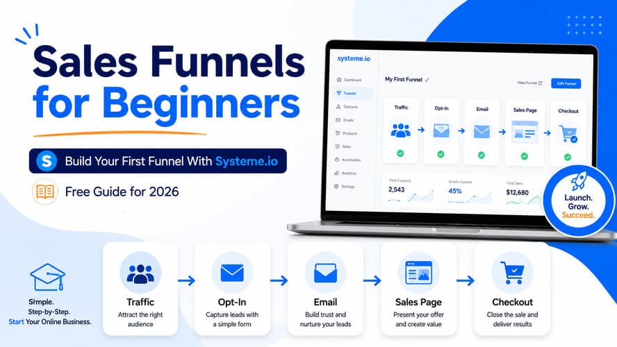 Sales Funnels for Beginners - Build Your First Funnel With Systeme.io
