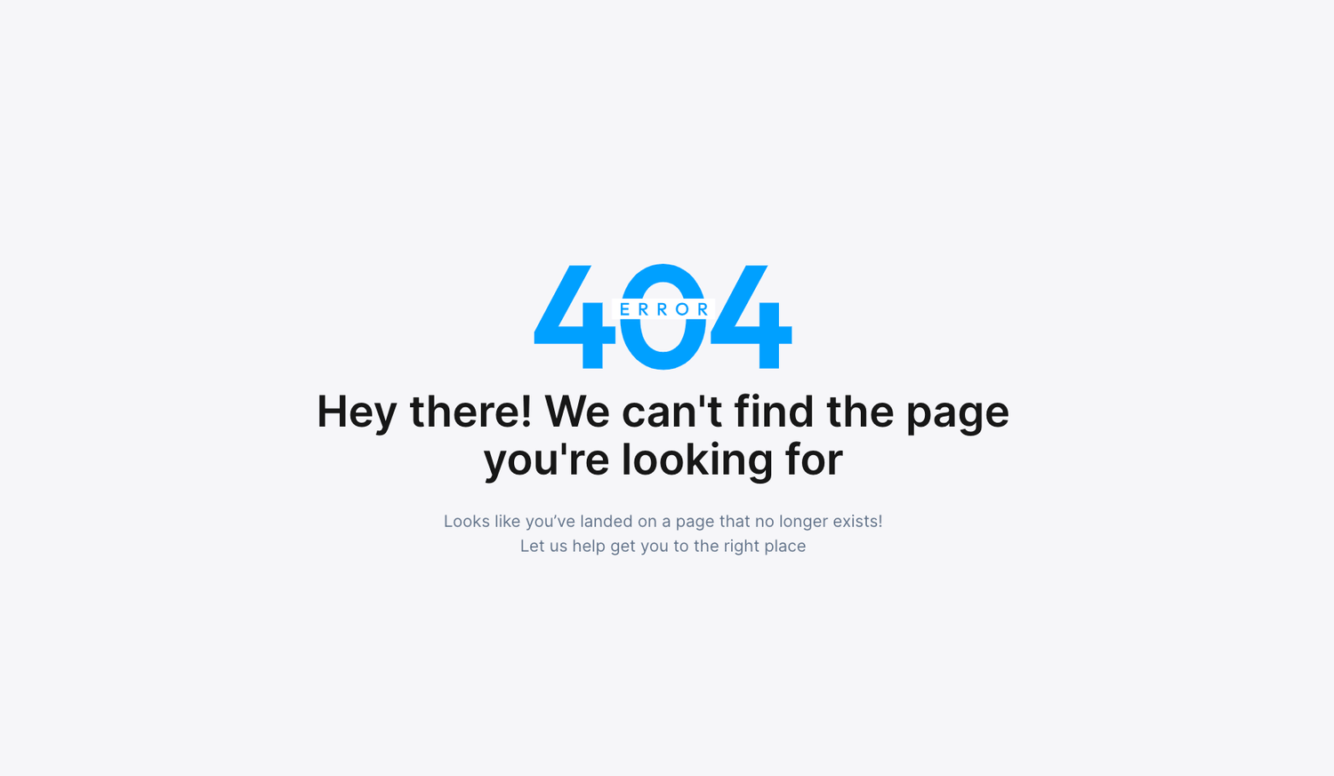 Default white-label 404 error page