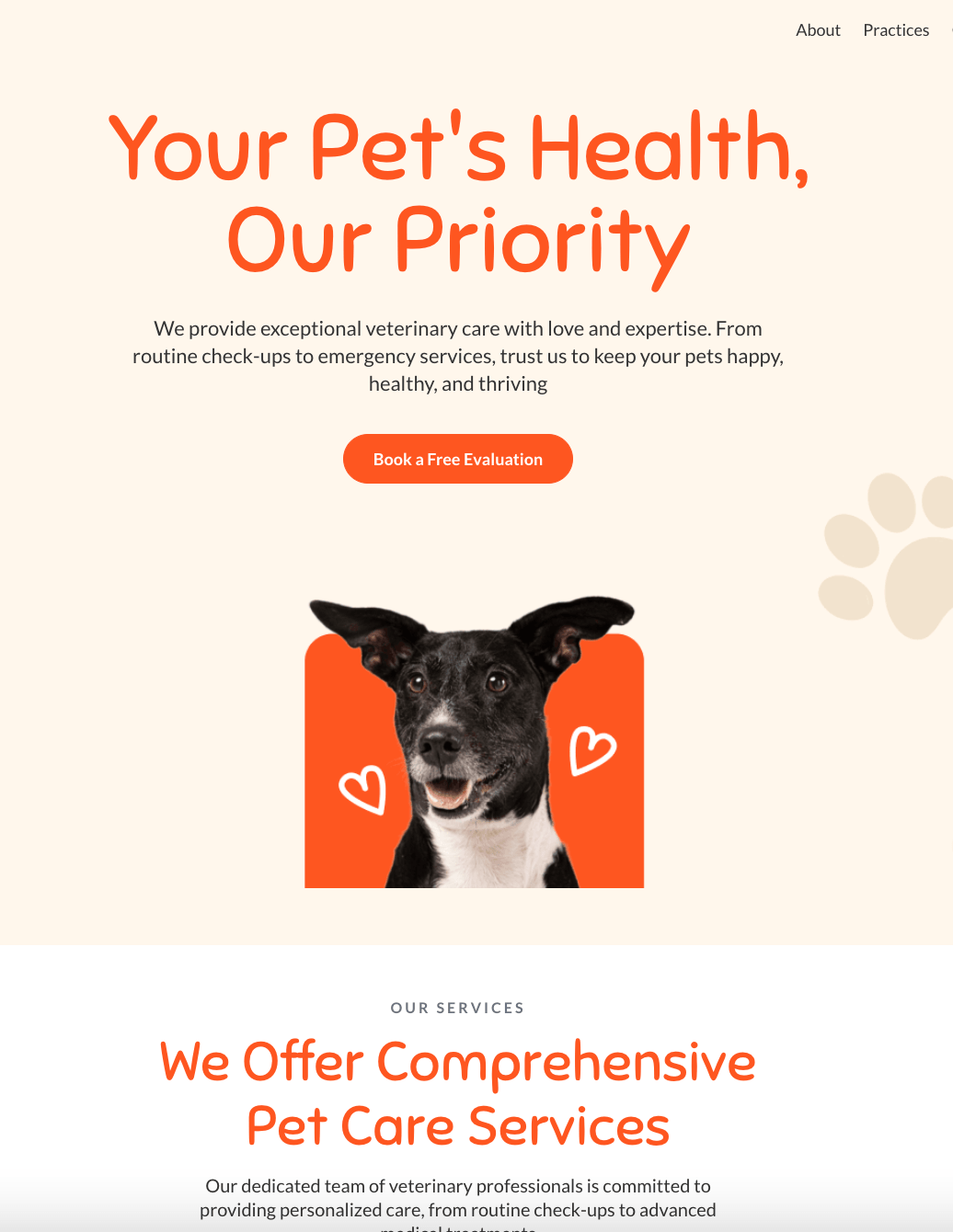 Testing a pet template funnel created in the white-label customer account