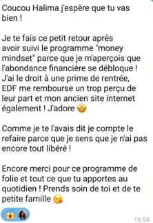 Témoignage cliente