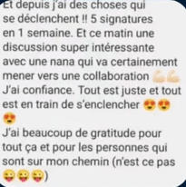 Témoignage cliente