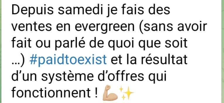 Témoignage cliente