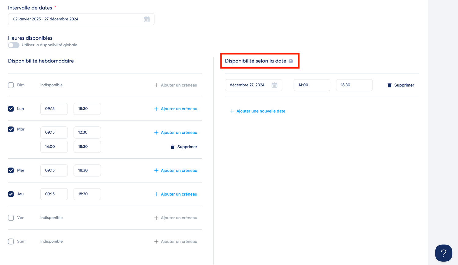 Intégration du calendrier sur les pages Systeme.io