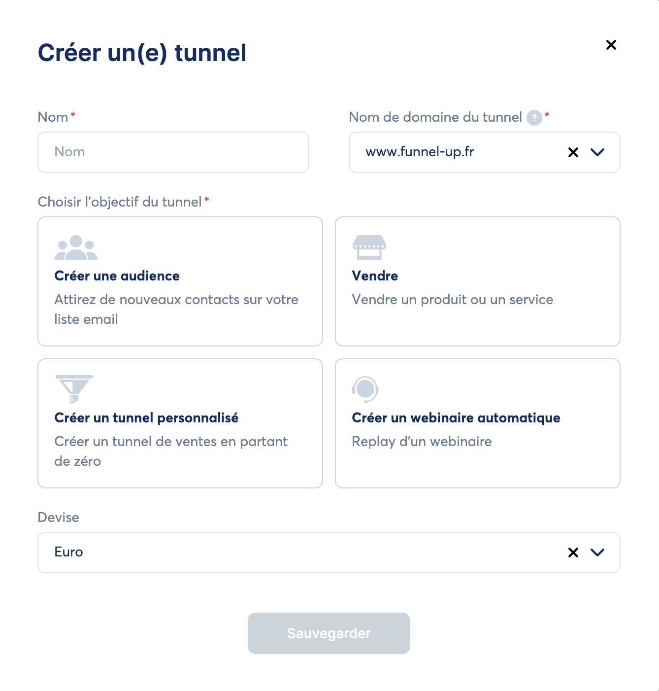 Créer un tunnel Systeme.io