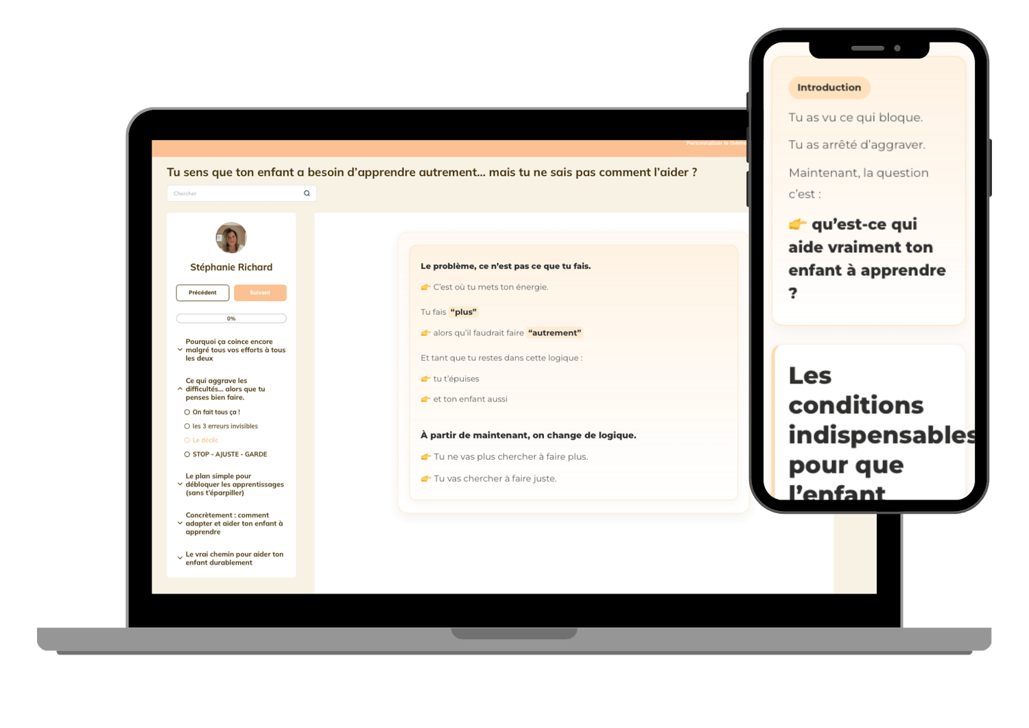 Mockup du programme