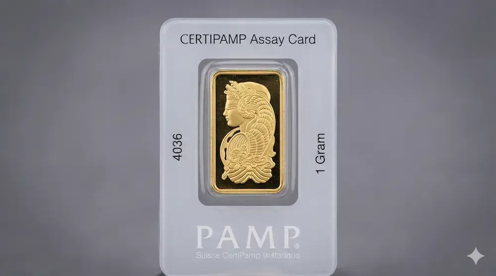 1 Gram Gold Bar (PAMP Suisse or Valcambi)