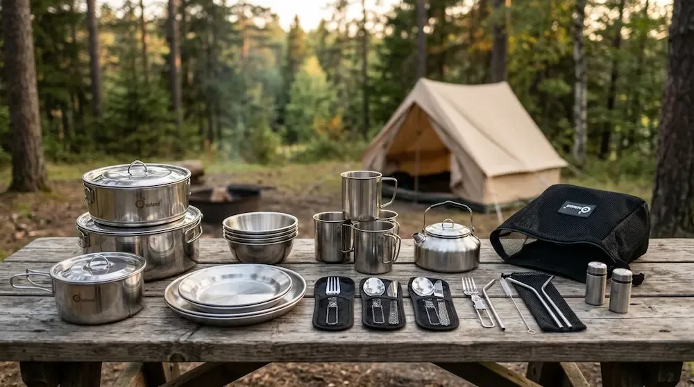 odoland-29pcs-stainless-steel-camping-mess-kit.