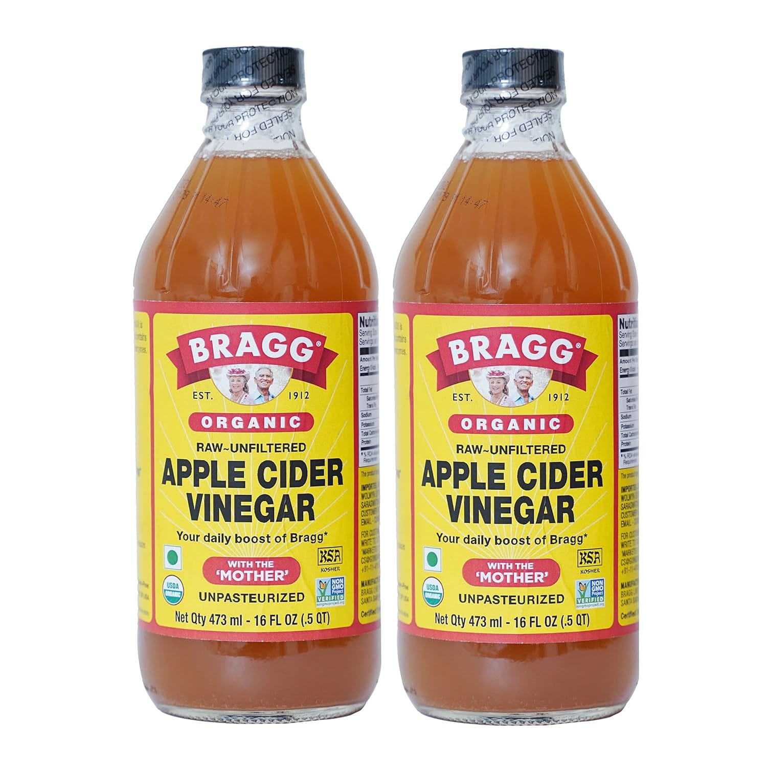 Vinagre de sidra de manzana orgánico con la madre