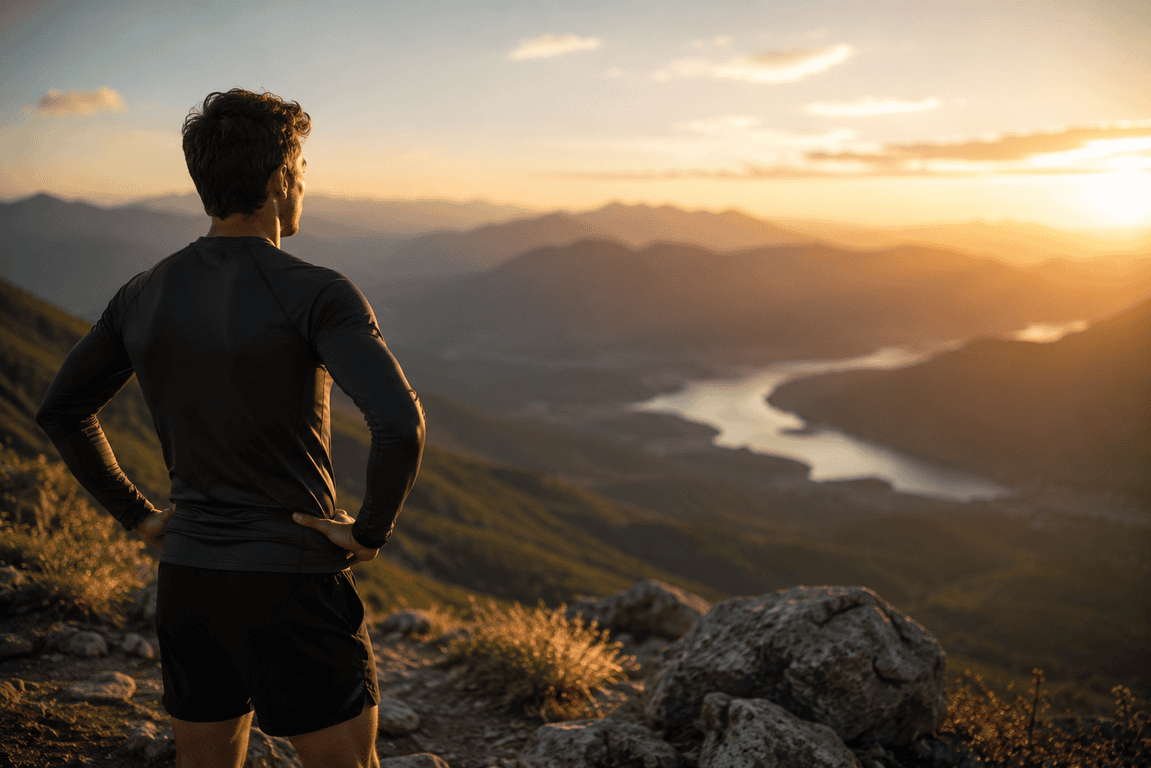 Paysage inspirant évoquant la concentration, la performance et le calme intérieur