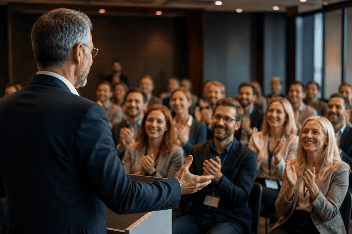 Ambiance inspirante évoquant la confiance, la parole et le calme intérieur