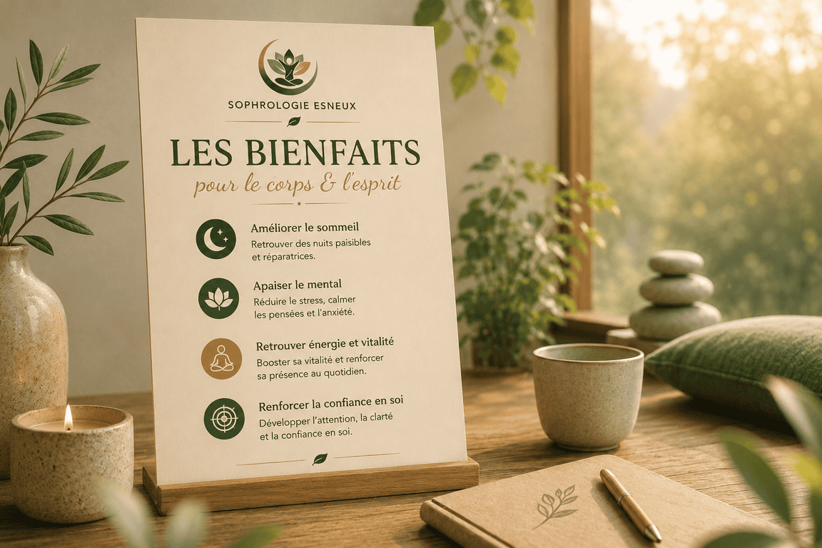 Paysage calme illustrant les bienfaits de la sophrologie