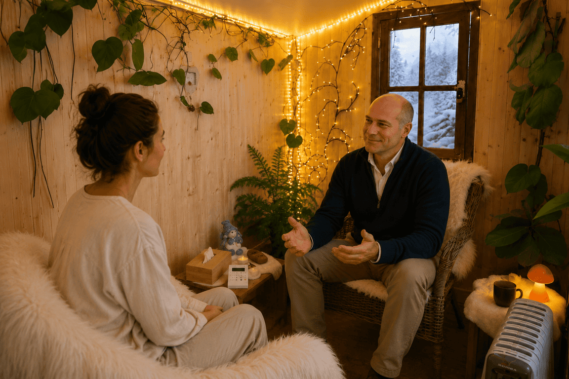 Ambiance calme et naturelle de Sérénité Intérieure à Esneux