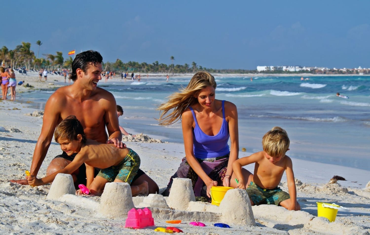 Famille en voyage