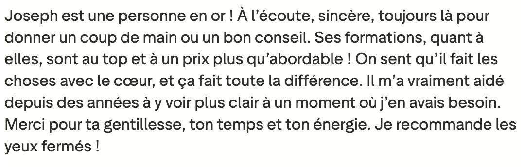 Résultats d'élève 5