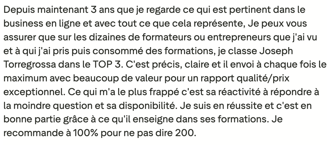 Résultats d'élève 6