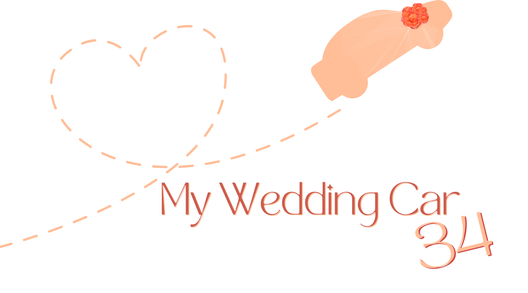 logo wedding car 34 voiture trajet amour