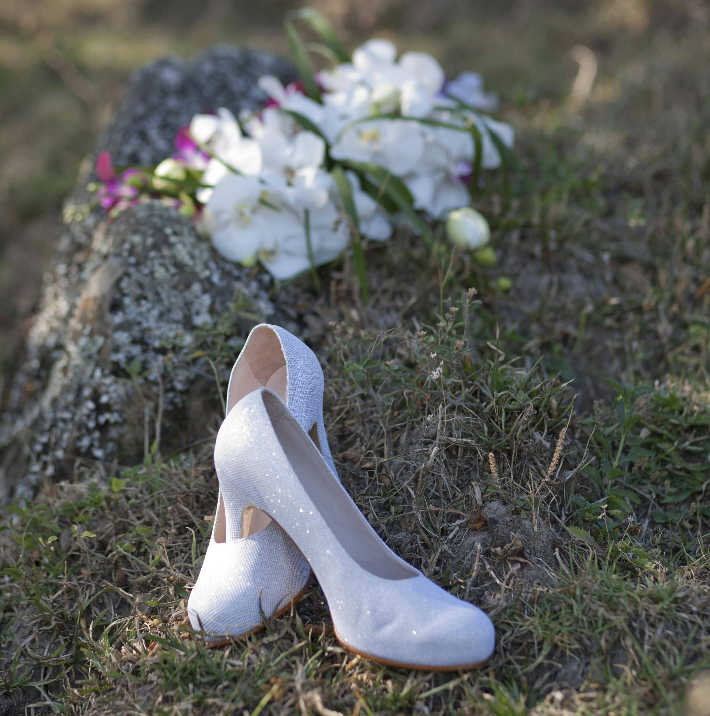 accessoires de la mariée chaussures mariage bouquet