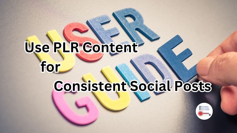 Use PLR Content for Consistent Social Posts - SEO Marketing Blog