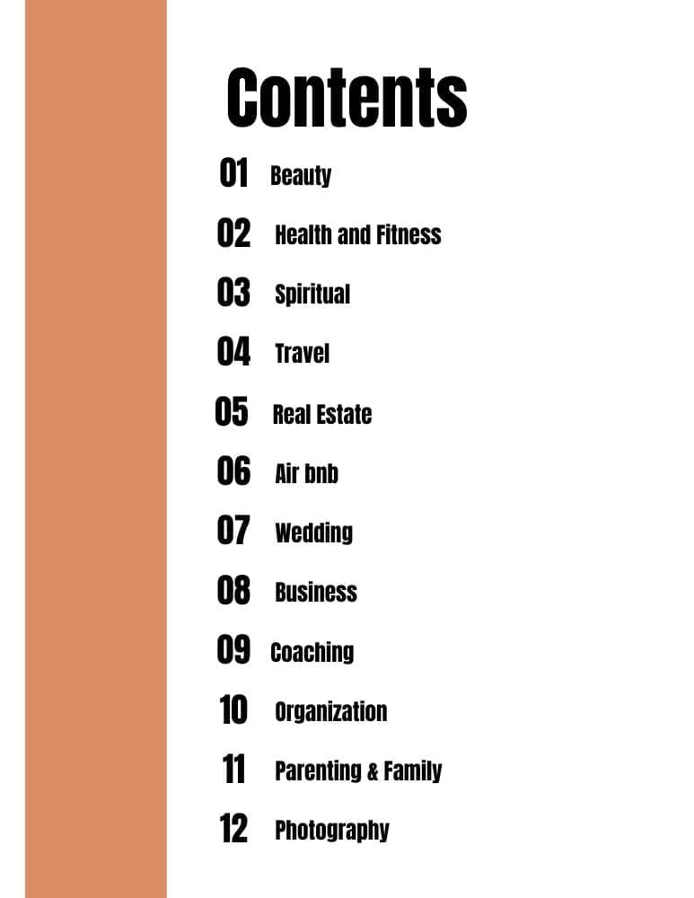Contents of 120 PDM Ideas - PDM Shop
