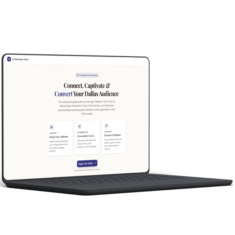Dallas AI-Ready Buyer Guide Computer Screen