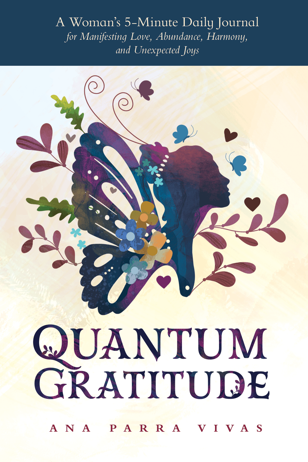 Quantum Gratitude journal cover by Ana Parra Vivas