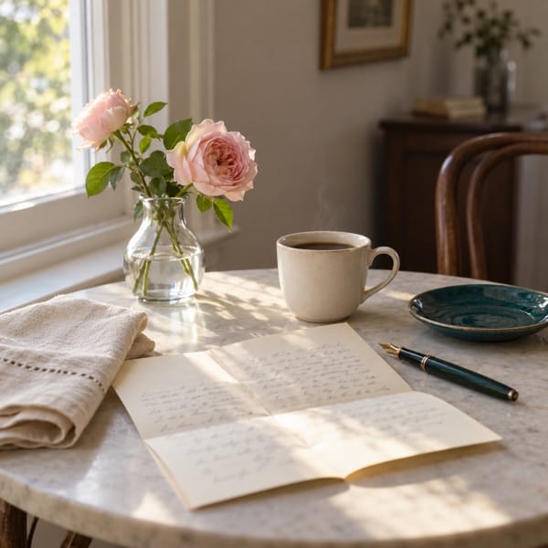 Monday morning: coffee, a letter and roses — Manifest Mondays, a free weekly letter from Ana Parra Vivas