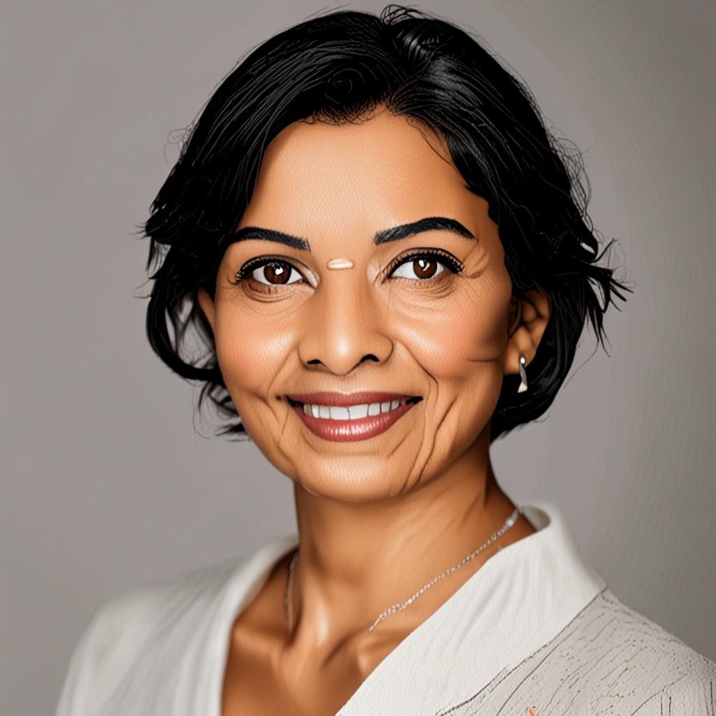 mature Indian woman professional portrait