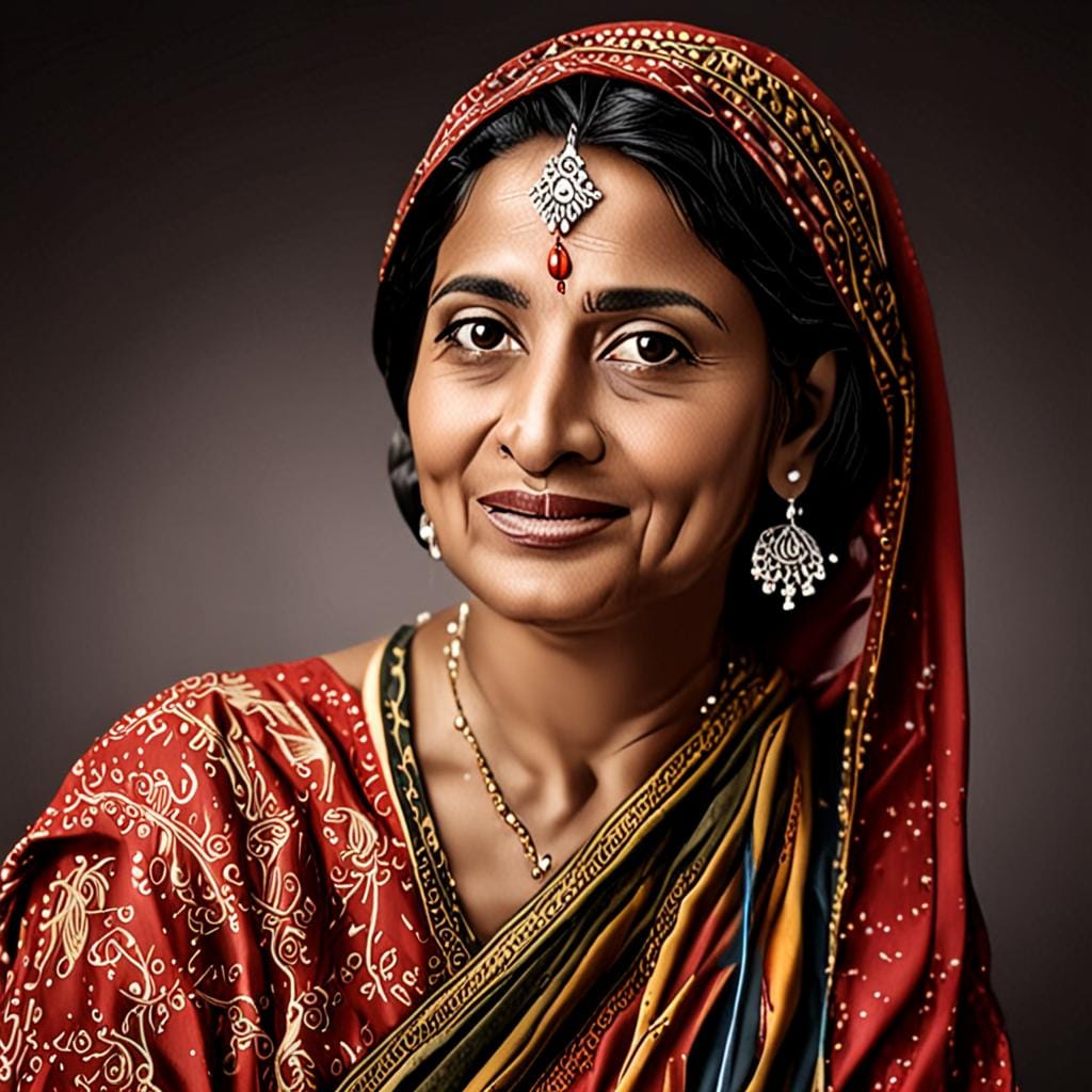 mature Indian woman professional portrait