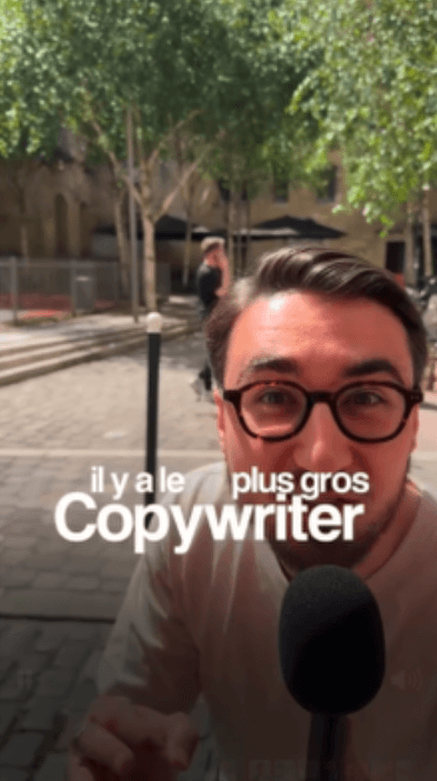 publicité micro trottoir