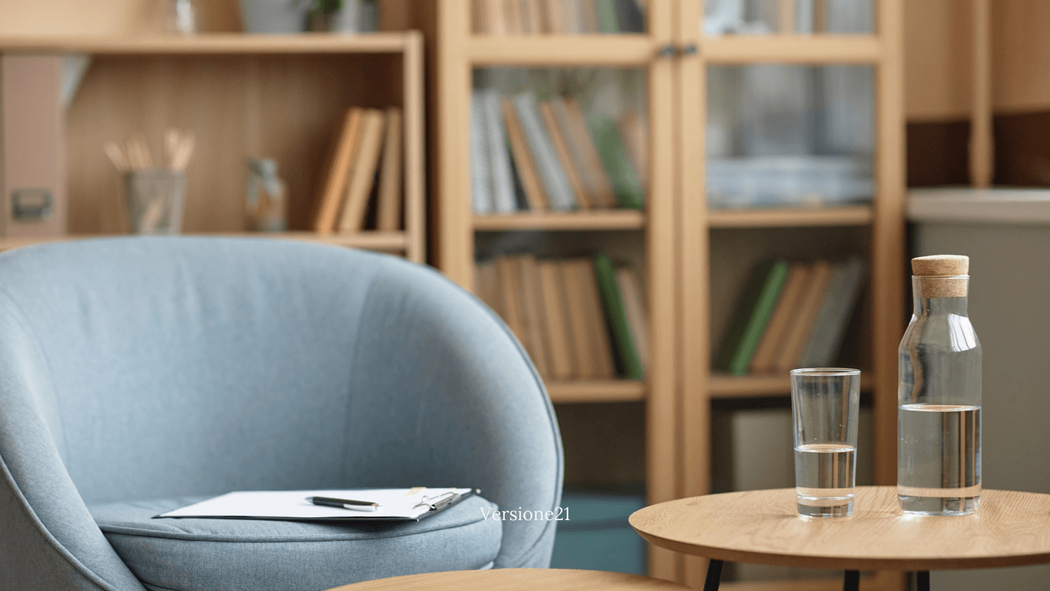 Cabinet de psychothérapie prêt à accueillir la séance