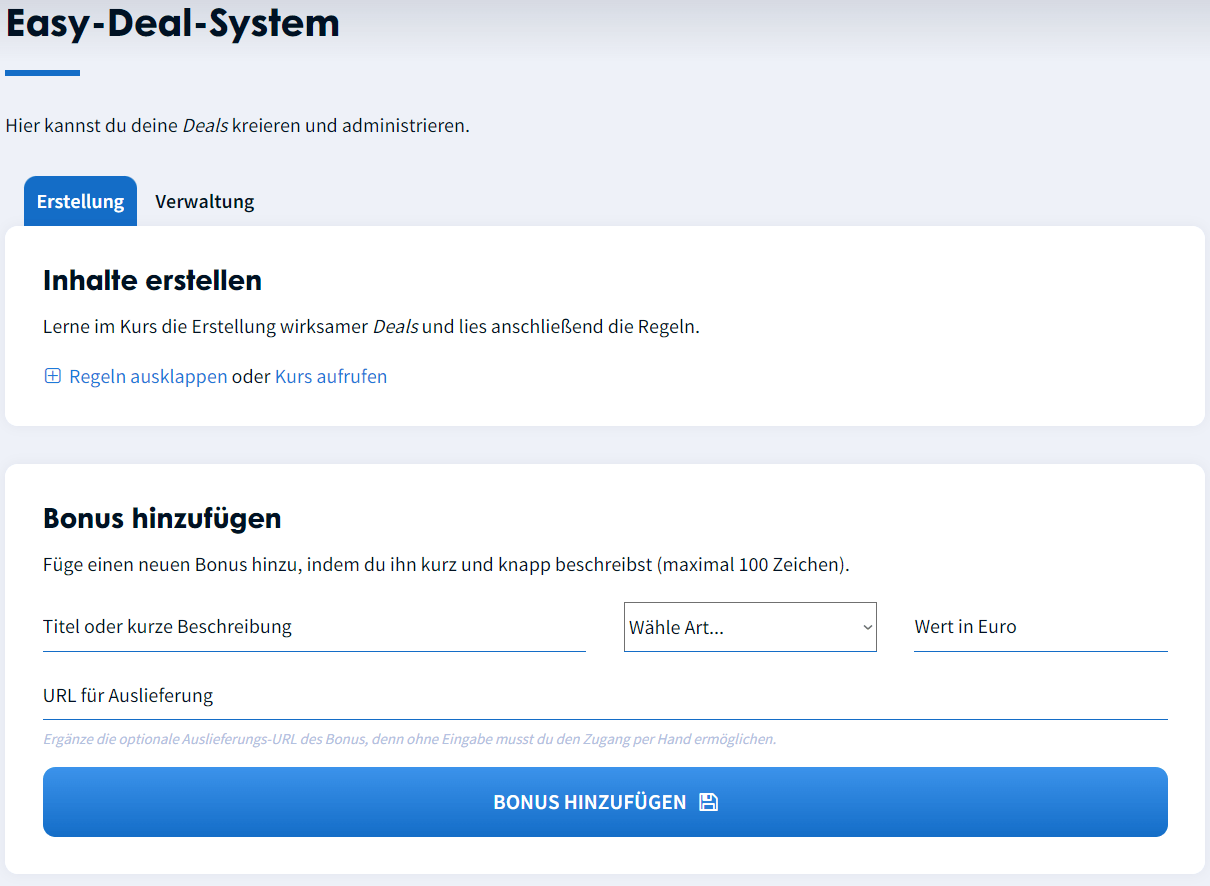 Easy-Deal-System (EDS)