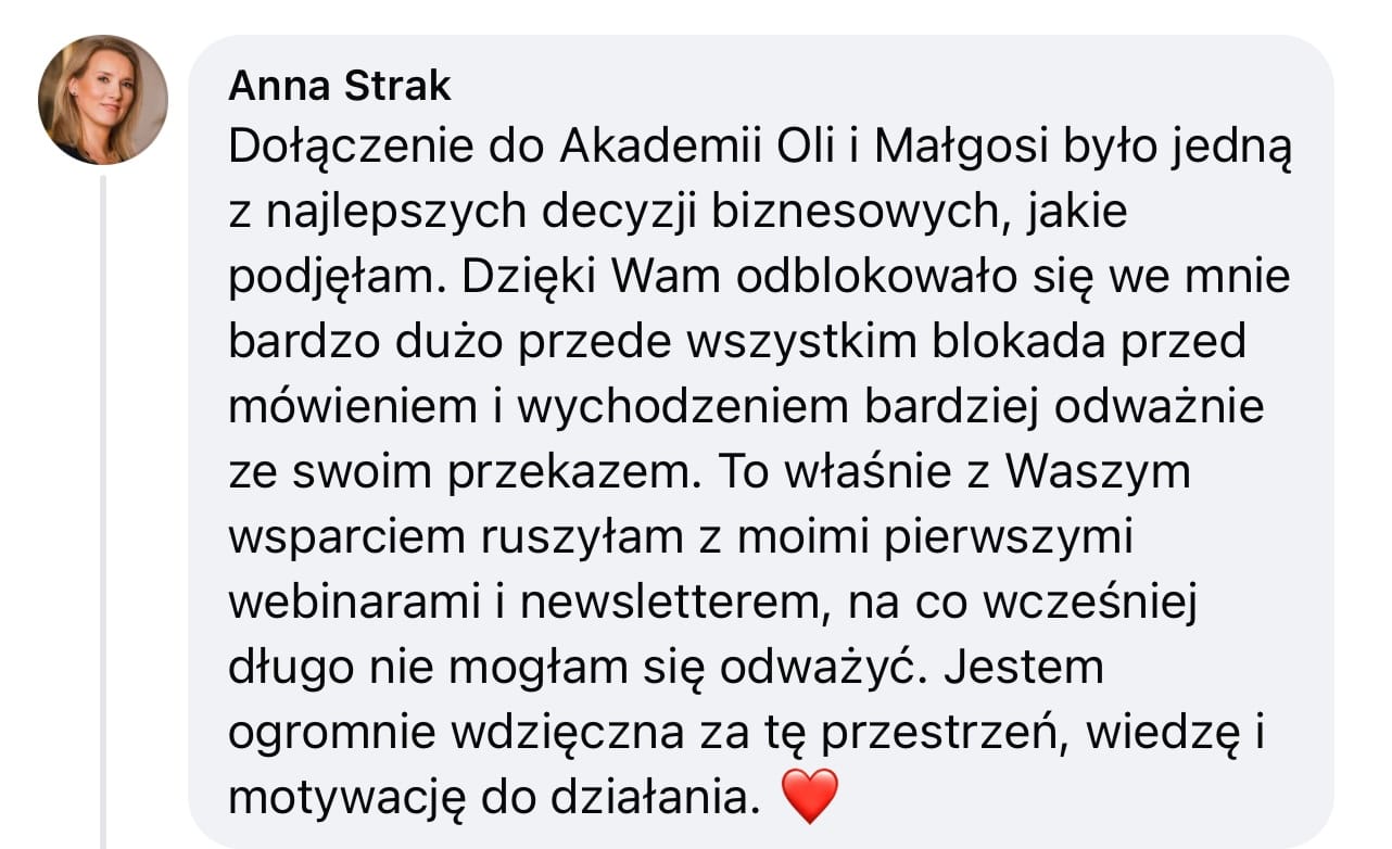 Iwi- opinia Kobieca Akademia Biznesu