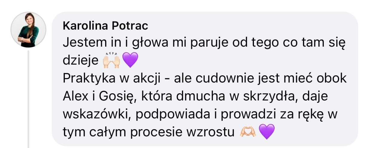Opinia Klientki Kobieca Akademia Biznesu