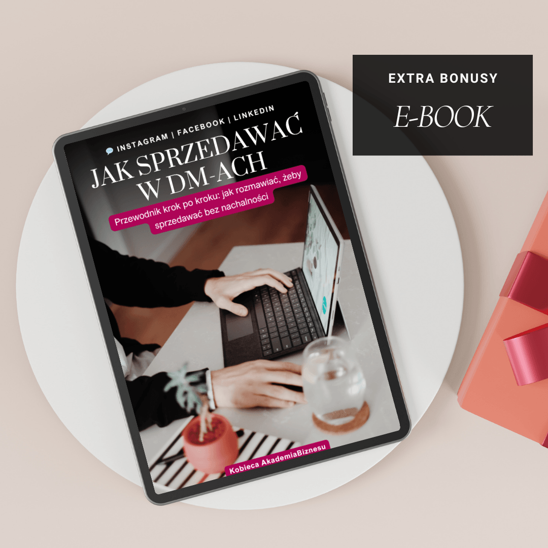 Jak sprzedawać w DM ebook - Kobieca Akademia Biznesu