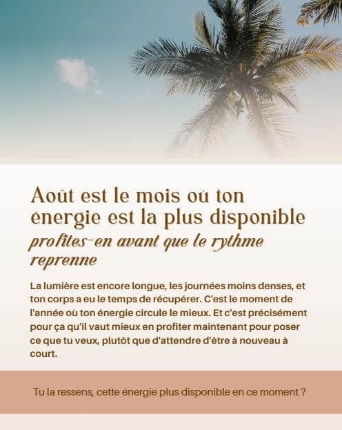 Habillage Calme · Août