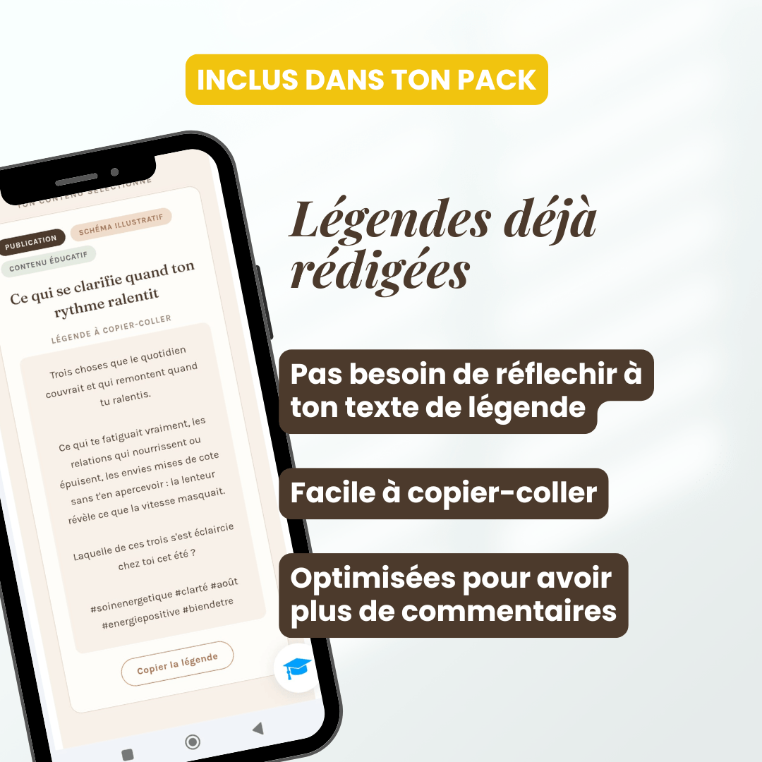 Légendes rédigées