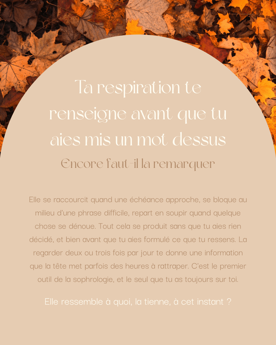 Publication sophrologie