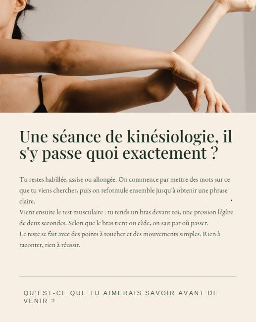 Publication kinésiologie
