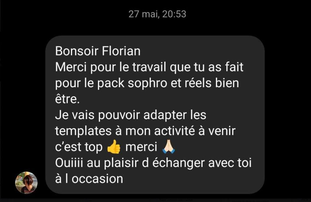 Avis d'une sophrologue