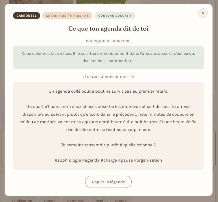 Toutes tes légendes rédigées