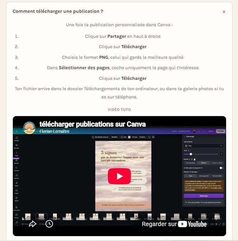 Les tutoriels vidéo
