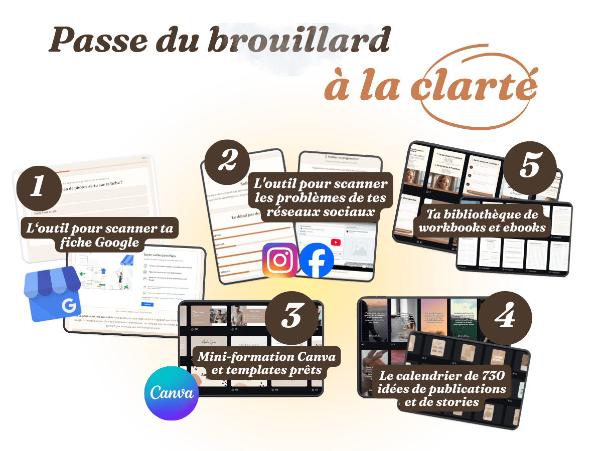 Les 5 outils du pack