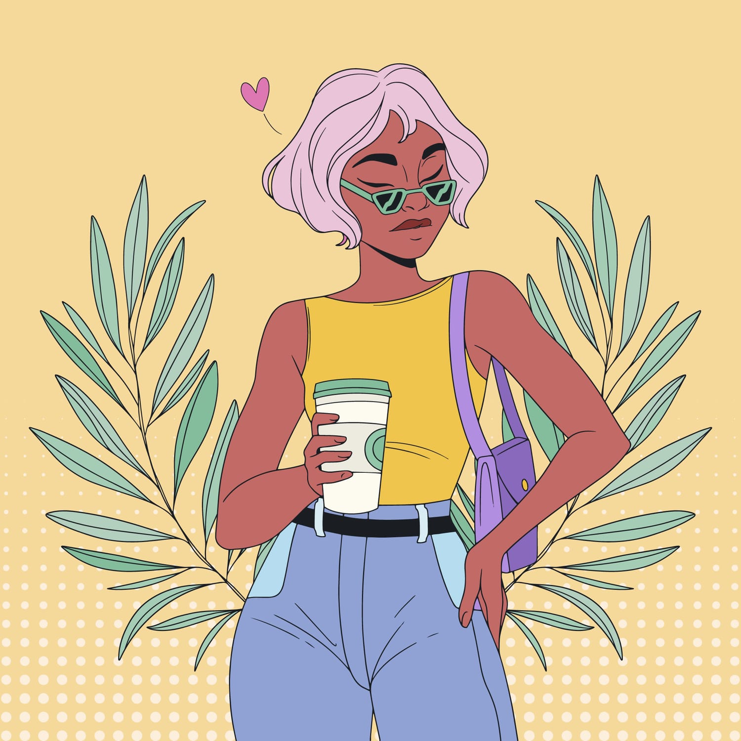 Illustration profil évitant