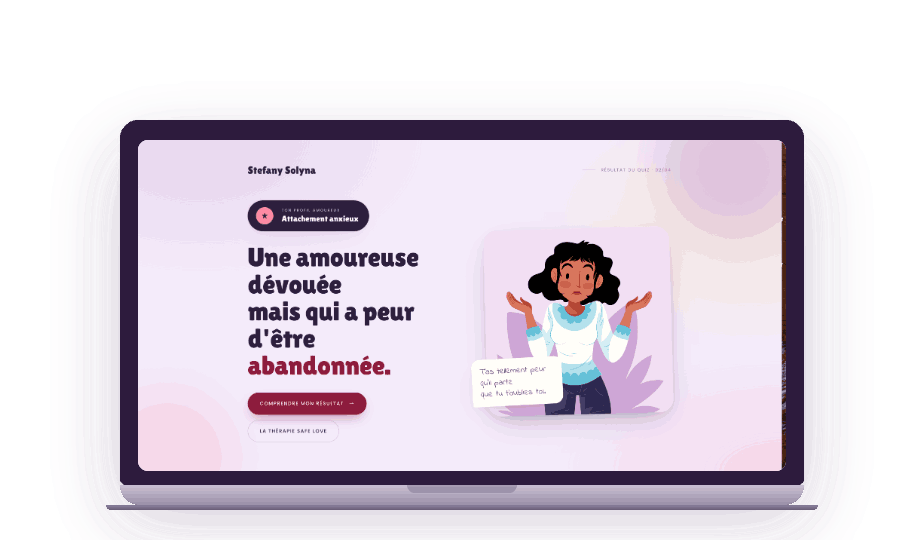 Aperçu de ton bilan amoureux — Attachement anxieux
