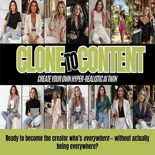 Clone to Content – AI Avatar content creation course to generate images and short-form videos for Instagram Reels, TikTok, and YouTube Shorts