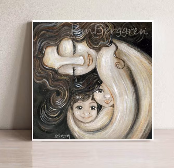 KM Berggren Painting - Our Little Circle