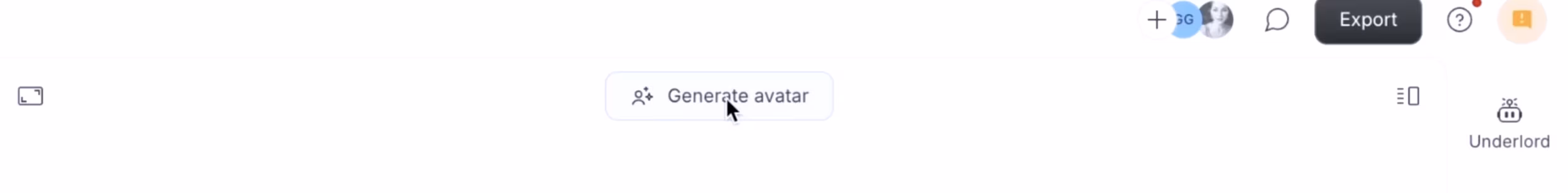 Select Generate Avatar after creating your script